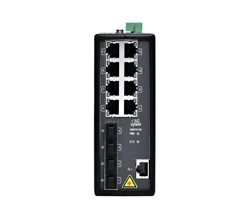 InHand ISM7012D Managed Layer 3 Industrial Switch for Harsh Environments